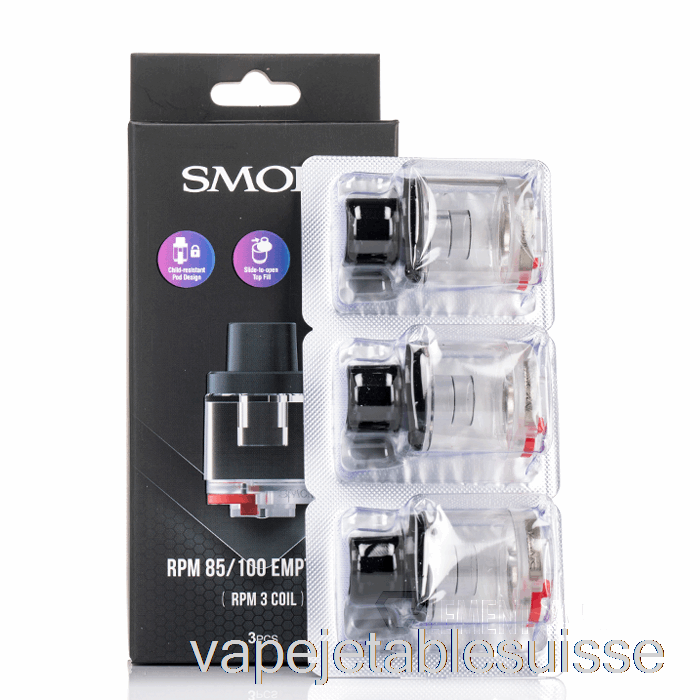Vape Suisse Smok Rpm 85/100 Dosettes De Remplacement Rpm 2 Dosettes De Bobine